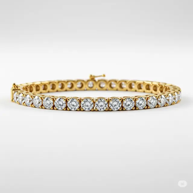 Model Gelang Emas 18 Karat Terbaru (Image by ChatGPT)