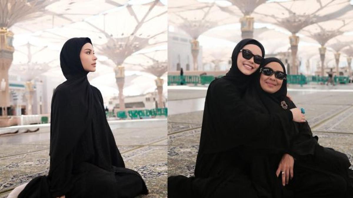 Dipuji Cantiknya MasyaAllah, 7 Penampilan Memesona Alyssa Daguise Jalani Umrah Bersama Ibunda