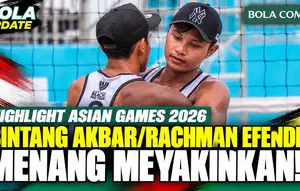 Highlight Asian Games 2026: Bintang Akbar/Rachman Efendi Menang Meyakinkan di Voli Pantai Putra