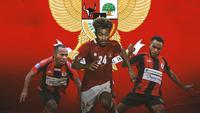 Timnas Indonesia - Ilustrasi Yohanes Pahabol, Yacob Sayuri, Gunansar Mandowen (Bola.com/Adreanus Titus)