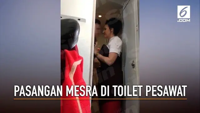 Pramugari Virgin Atlantic jurusan London ke Cancun, Meksiko memergoki pasangan yang berbuat asusila di toilet pesawat.