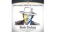 Bob Dyaln pemenang nobel sastra 2016.