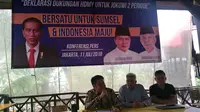 Herman Deru-Mawardi Yahya mendeklarasikan dukungan untuk memenangkan Jokowi dalam Pilpres 2019. (Liputa6.com/Nanda Perdana)