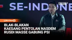 Rusdi Masse Mapasessu bergabung ke Partai Solidaritas Indonesia (PSI) usai mundur dari Partai NasDem.