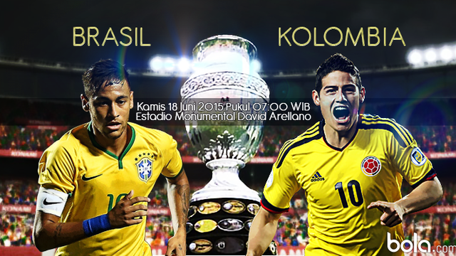 Copa America 2015, Brasil vs Kolombia