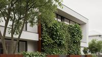Inspirasi Pagar Rumah Setengah Tembok Modern. Foto: Gemini
