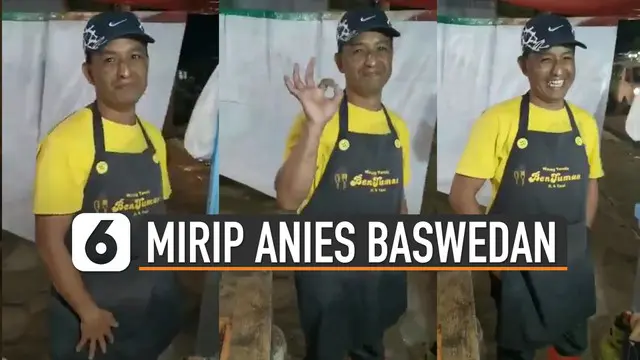 Warganet dihebohkan dengan sebuah unggahan video yang memperlihatkan penjual nasi goreng mirip Gubernur DKI Jakarta, Anies Baswedan.