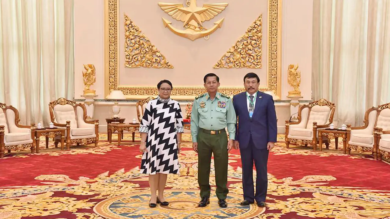 Menlu Retno Langsung Temui Aung San Suu Kyi