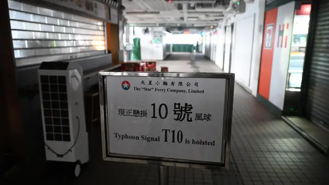Terancam Topan Wipha, Hong Kong Keluarkan Sinyal Peringatan T10
