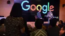 Presiden Jokowi ditemani CEO Google, Sundar Pichai melakukan diskusi dengan 39 Googlers (karyawan Google) asal Indonesia, saat berkunjung ke kantor Google di Silicon Valley, San Fransisco, Rabu (17/2). (Setpres/Biro Pers)
