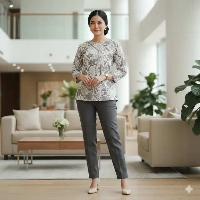 Model Atasan Batik Buat Kerja untuk Wanita Karir