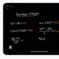 Fitur andalan di iPadOS 18, Math Notes dan Smart Script. (Doc: Apple)