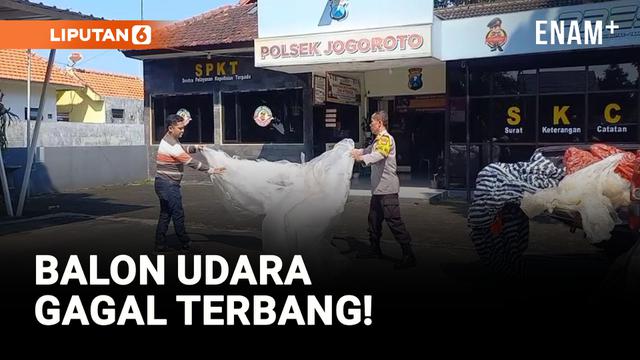Razia Balon Udara, Banyak yang Jatuh ke Rumah Warga