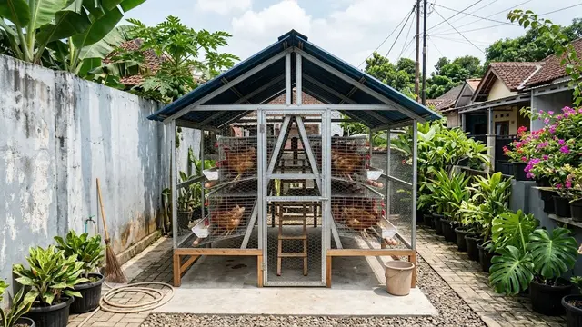 Desain Kandang Ayam Minimalis Modern di Halaman Sempit tapi Tetap Nyaman