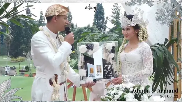 6 Momen Akad Nikah Adinda Azani dan Armand, Mahar Lebih Rp 100 Juta \