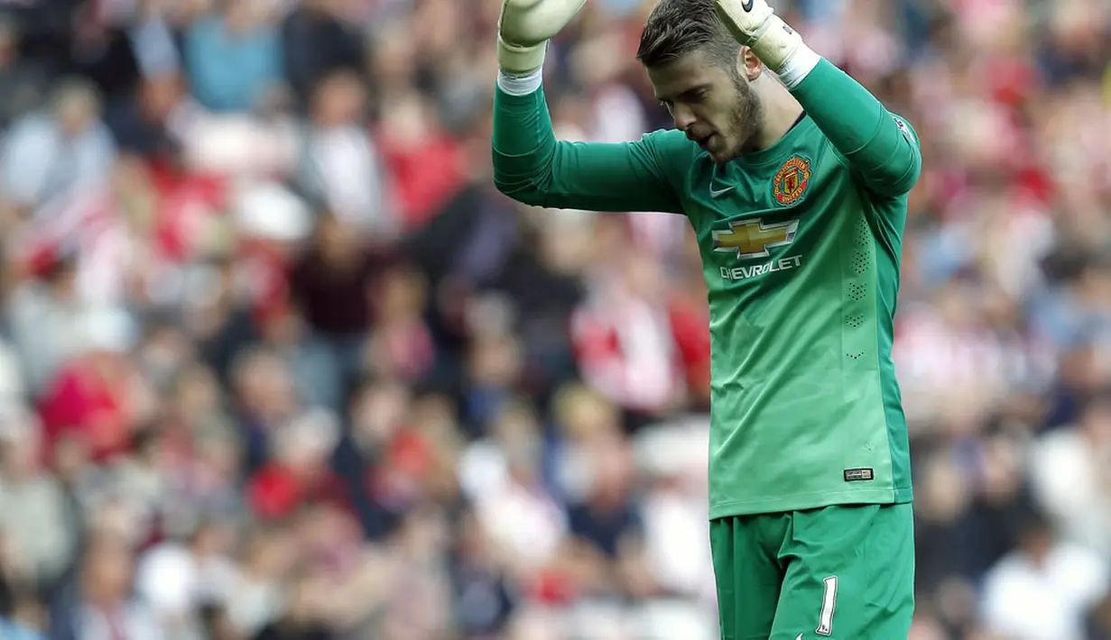 Penjaga gawang Manchester United, David de Gea (REUTERS/Andrew Yates)