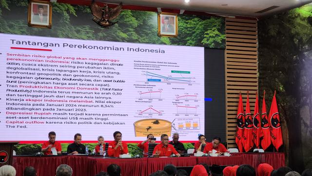 DPP PDIP menggelar rapat koordinasi nasional pada Senin (22/4/2024) malam.