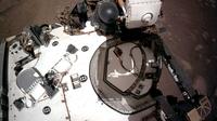 Kamera Navigasi, atau Navcams, di atas rover Perseverance Mars NASA menangkap pemandangan dek rover ini pada 20 Februari 2021. (Foto: NASA)