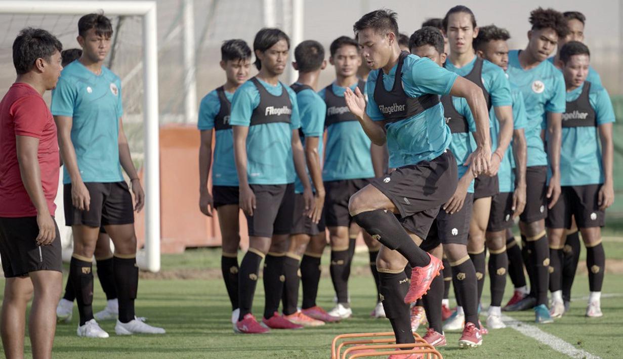 Pada latihan kali ini, seluruh pemain tampak menikmati latihan dengan penuh semangat dan fokus. (Foto: Dokumentasi PSSI)