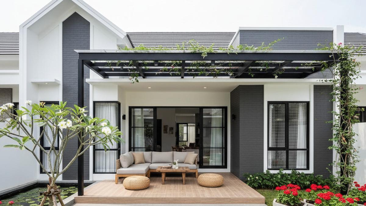 7 Model Rumah 1 Lantai dengan Teras Luas dan Taman Kecil, Nyaman untuk Bersantai dan Ramah Keluarga