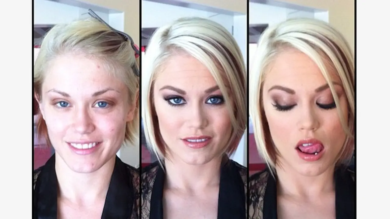 Bintang porno tanpa make up.
