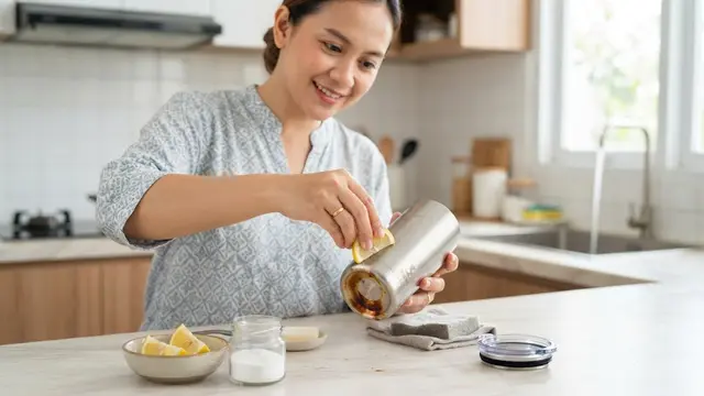 Cara Menghilangkan Noda Teh yang Menempel di Dasar Tumbler