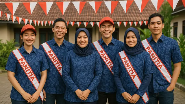 Warna Baju Batik yang Cocok untuk Panitia 17-an di Kampung