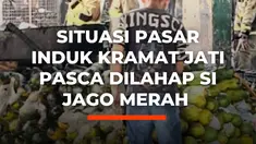 Situasi pasar induk kramat jati pasca dilahap si jago merah pagi hari ini. Pantauan 9.52 wib, api sudah padam. Proses pendinginan sedang berlangsung.

Tidak ada korban jiwa dan korban luka, namun kerugian membakar 1 los grosir buah yang berisi puluhan unit lapak pedagang.