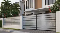 7 Model Pagar Besi Kombinasi Polikarbonat dengan Desain Tertutup Penuh, Tampil Elegan dan Lebih Privasi