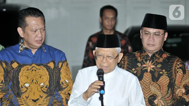 Antar Undangan Pelantikan, Pimpinan MPR Datangi Kediaman Ma'ruf Amin