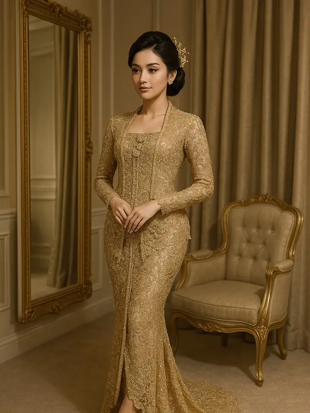 Model Kebaya Pengantin Full Payet yang Mewah
