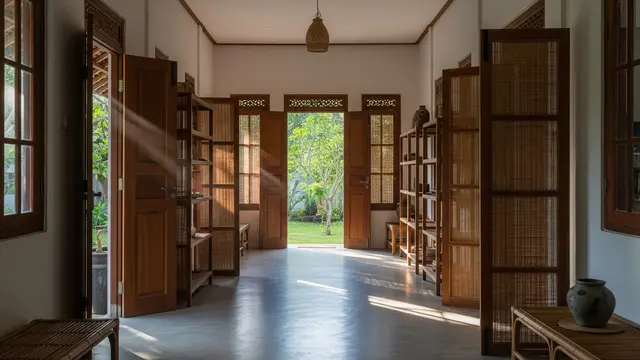 Rumah Desa Dengan Lorong Angin