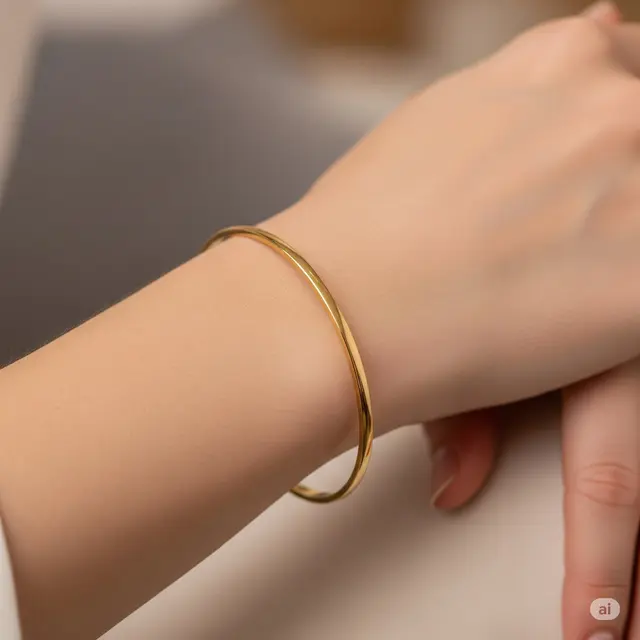 Gelang Bangle Tipis Polos