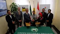 PT Pertamina (Persero) dan ENI S.p.A menjajaki kerja sama pengembangan kilang ramah lingkungan. (Foto: Humas Kementerian BUMN)