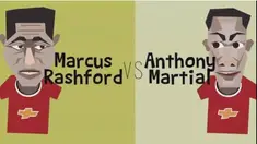 Video perbandingan antara Marcus Rashford dengan Anthony Martial dengan debut pertama kalinya mereka bermain di Manchester United.