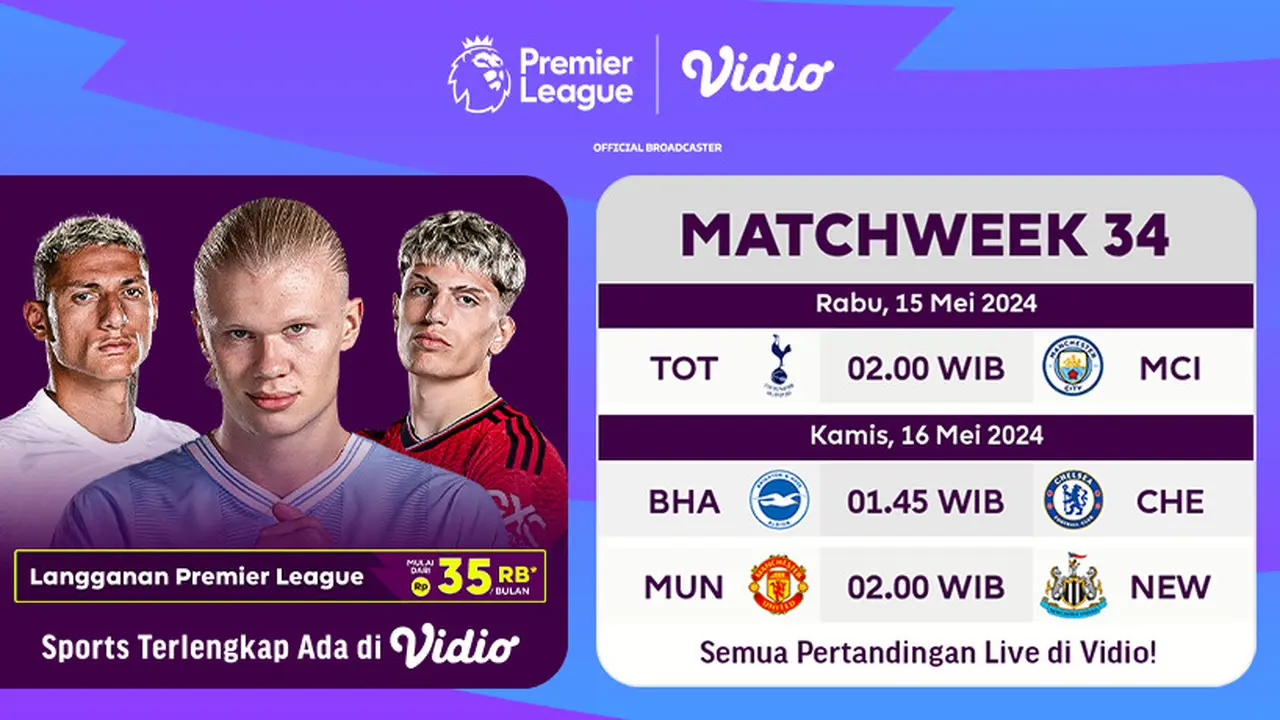 Liga Inggris Matchweek 34