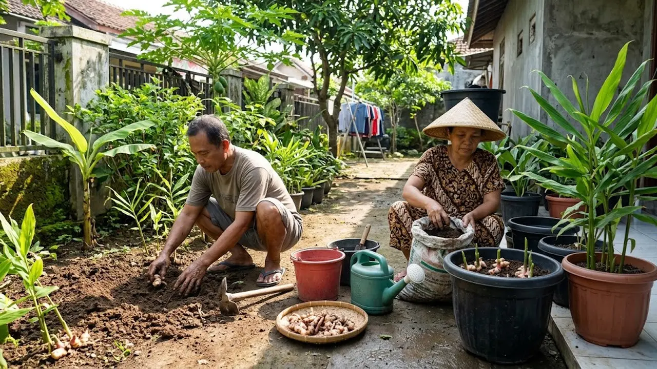 Cara Menanam Lengkuas di Pot dan Pekarangan