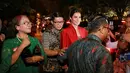 Raisa, penyanyi papan atas Indonesia yang selalu mendapat perlakuan istimewa di setiap kehadirannya. Namun tidak terjadi saat dirinya hadir di pesta pernikahan Kahiyang Ayu dan Bobby Nasution. (Adrian Putra/Bintang.com)