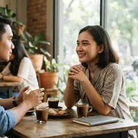 Kepribadian Orang yang Bisa Membuat Percakapan Terasa Nyaman. Foto: AI Generated