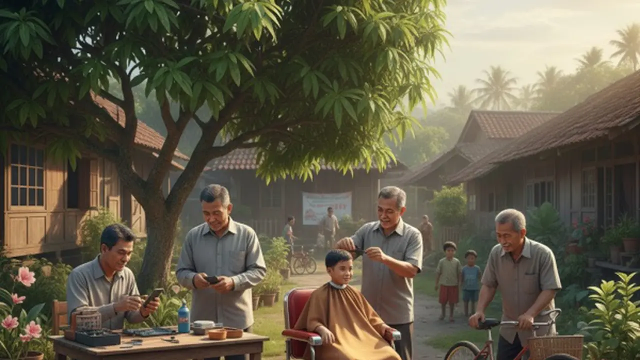 Ilustrasi Bisnis Bapak-Bapak/Ilustrasi AI