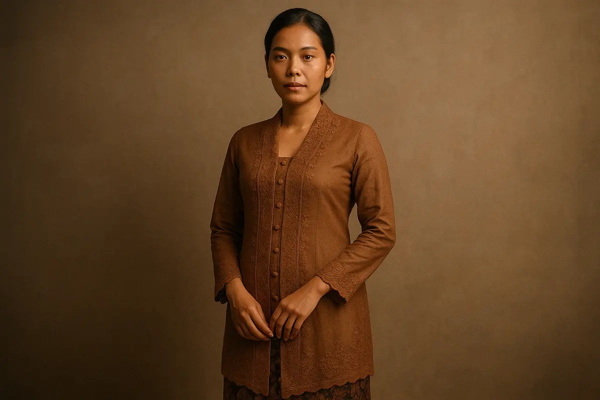 Model Kebaya Kartini Panjang (Foto: Rizka Nur Laily via ChatGPT)