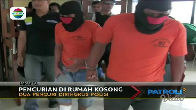 Dua pelaku pencurian spesialis rumah kosong ini akhirnya berhasil diringkus aparat Polsek Kebon Jeruk, Jakarta Barat.