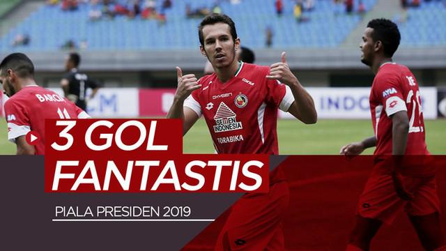 Berita video gol-gol yang tercipta fantastis meski Piala Presiden 2019 baru dua hari penyelenggaraan. Siapa saja pencetak gol tersebut?