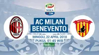 Prediksi AC Milan Vs Benevento: 2 Misi Penting Tuan Rumah