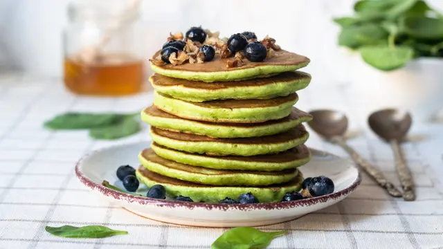 resep pancake sayur hijau