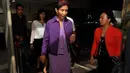 Menteri Susi Pudjiastuti mengaku hendak melaporkan terkait illegal fishing yang membuat harga ikan turun di pasaran, Jakarta, Rabu (3/12/2014). (Liputan6.com/Miftahul Hayat)