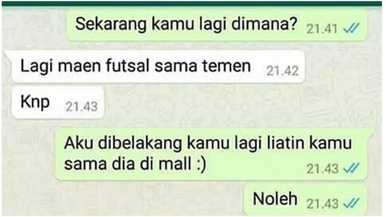 6 Chat Lucu Ketahuan Bohong ke Pacar Ini Bikin Deg-Degan