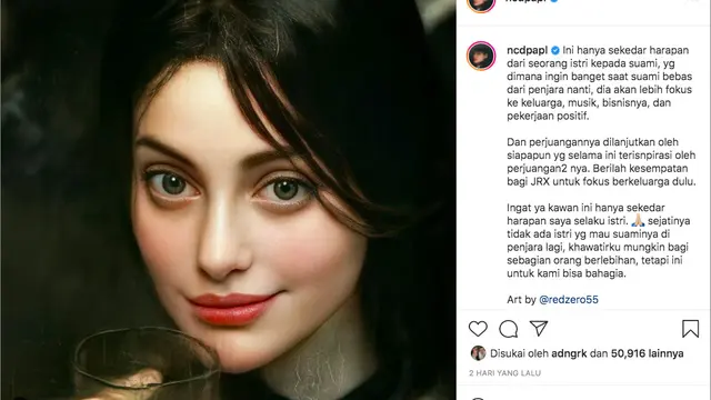 Harapan Nora Alexandra Setelah Jerinx SID Bebas dari Penjara
