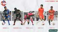 Liga 1 - 5 Gol Terbaik Shopee Liga 1 2020 (Bola.com/Adreanus Titus)