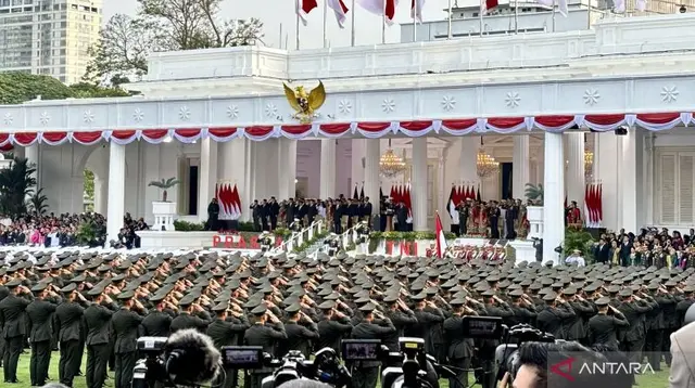 Prabowo Lantik 1.177 Perwira TNI-Polri Lulusan 2026